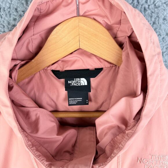 The North Face‎ Men’s Pink Hooded Dryvent Ski Rain Jacket Small Cafe Creme RTO - Picture 4 of 6